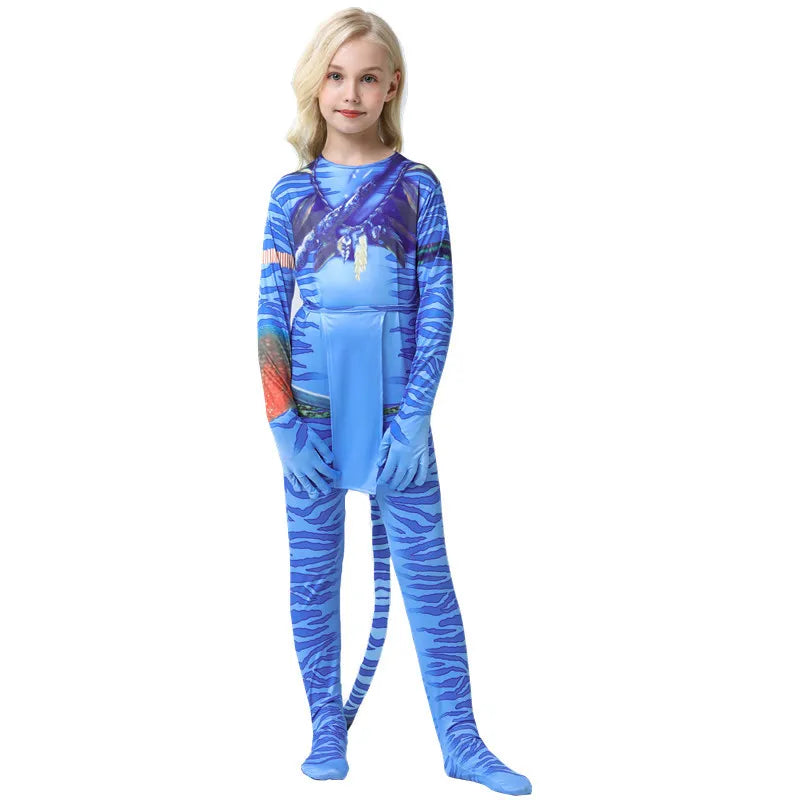 Avatar Alien Bodysuit – The Way of Water Jumpsuit for Halloween Cosplay