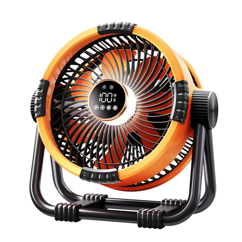 Portable Camping Fan – 20000mAh Rechargeable LED Tent Light for Outdoor Travel