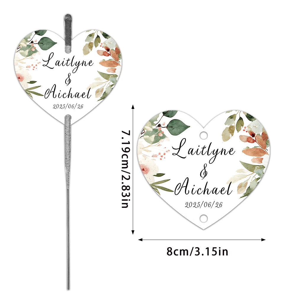 Custom Sparkler Tags – Personalized Firework Labels for Wedding Parties