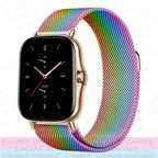 Milanese Stainless Steel Watch Band – 20mm 22mm Strap for Amazfit Smartwatches