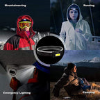 LED COB Headlamp – Waterproof Bright Flashlight for Outdoor Camping and Kids