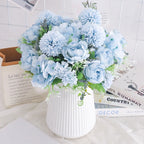 Silk Peony and Hydrangea Bouquet – Artificial Floral Decor for Wedding Home