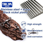 Stainless Steel 3-Way Barrel Swivels – Fishing Tackle for Saltwater Rigs