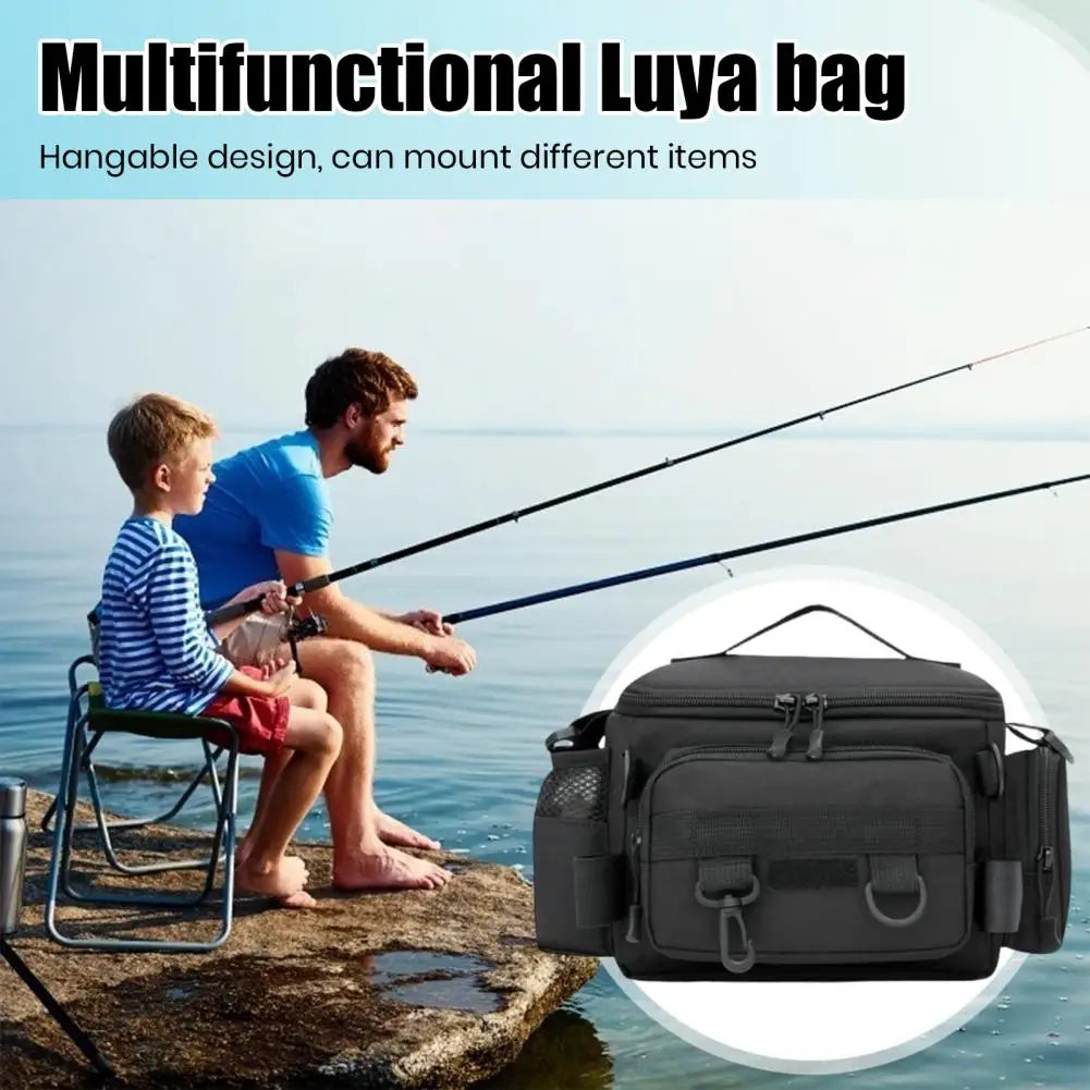 Portable Fishing Shoulder Bag – Rod Holder Storage for Outdoor Sports