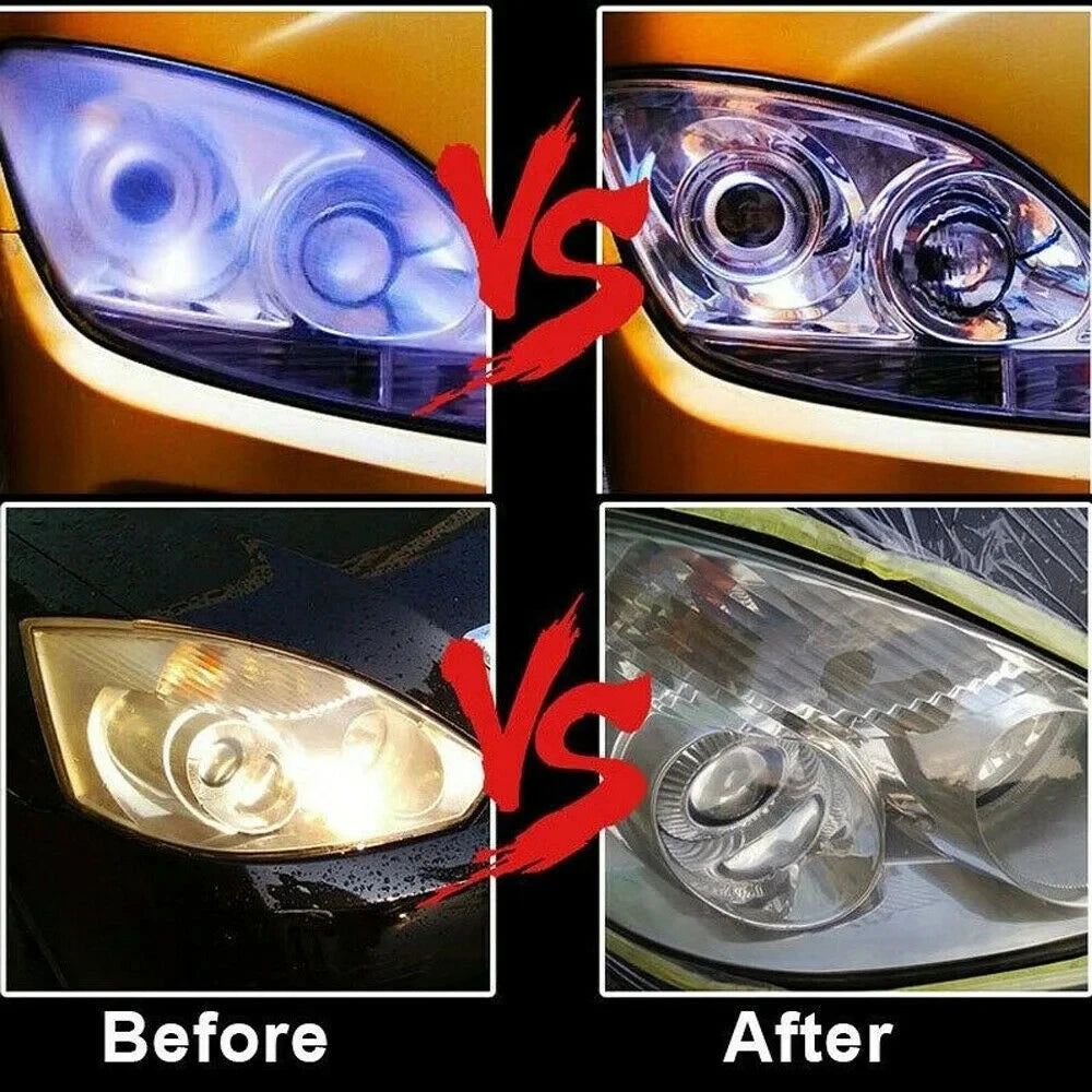 Car Headlight Restoration Kit – Professional Lens Repair Liquid Tool