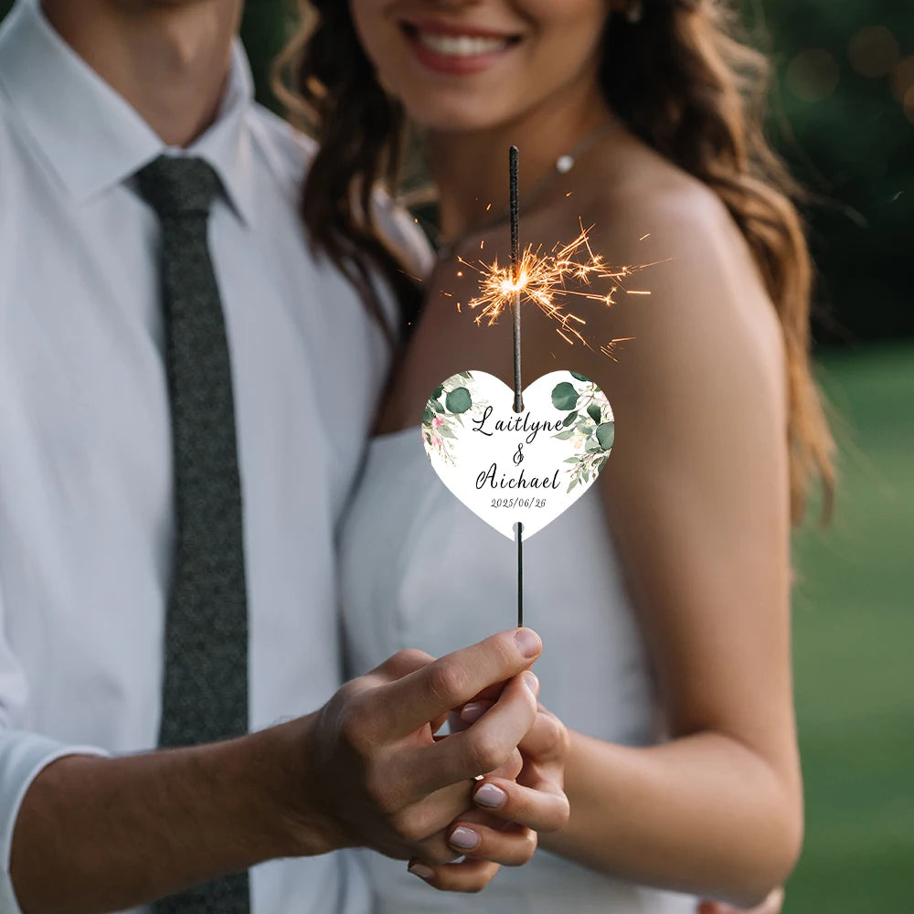 Custom Sparkler Tags – Personalized Firework Labels for Wedding Parties