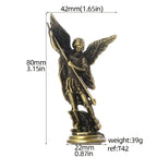 Saint Michael Archangel Figurine – Zinc Alloy Sculpture for Home Desk Decor