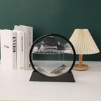 3D Moving Sand Art Frame – Dynamic Liquid Hourglass for Office Home Decor