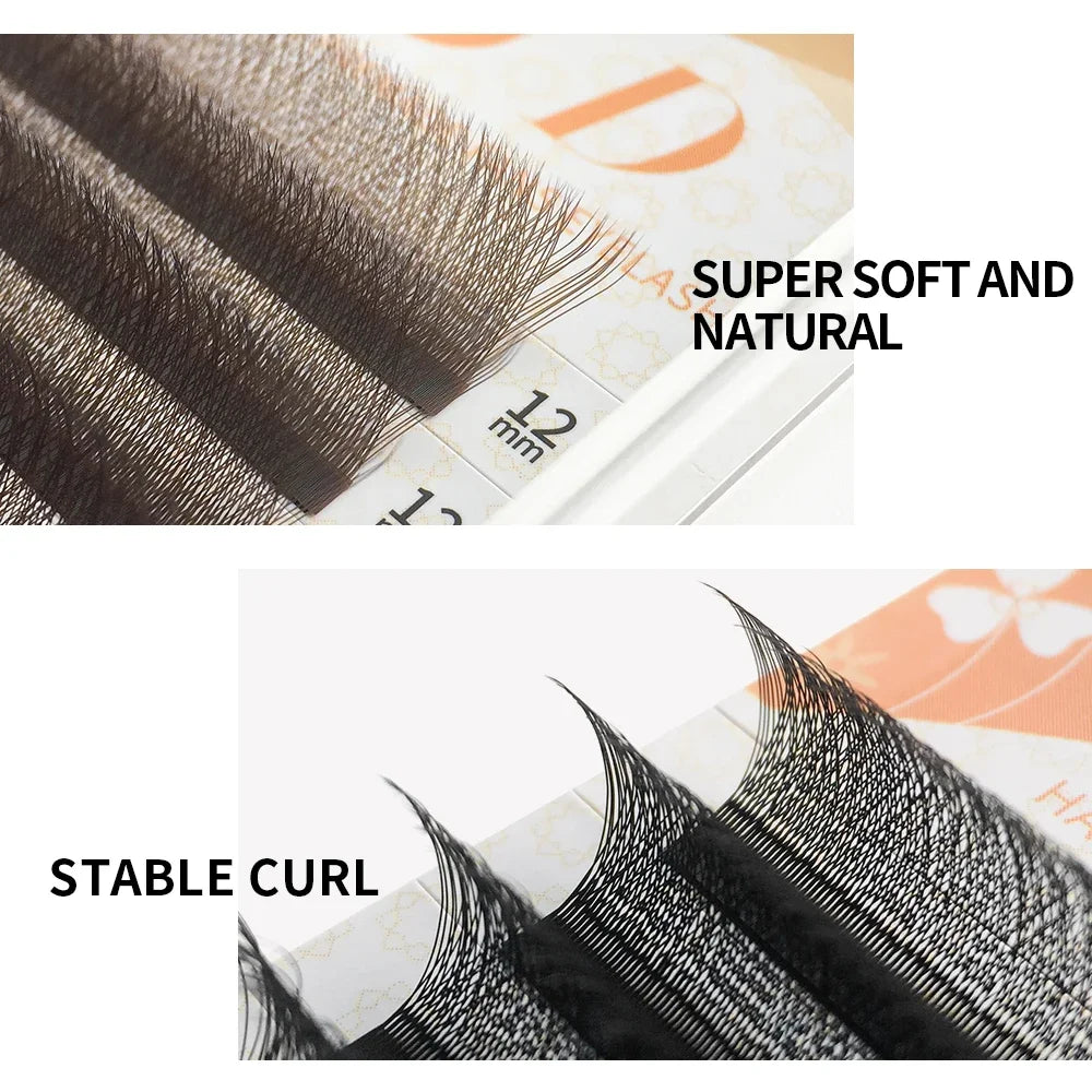 W Shape Eyelash Extensions – 3D Premade Volume Faux Mink Fans for Professionals