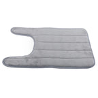 U-Shaped Memory Foam Bath Mat – Absorbent Non-Slip Rug for Bathroom Toilet