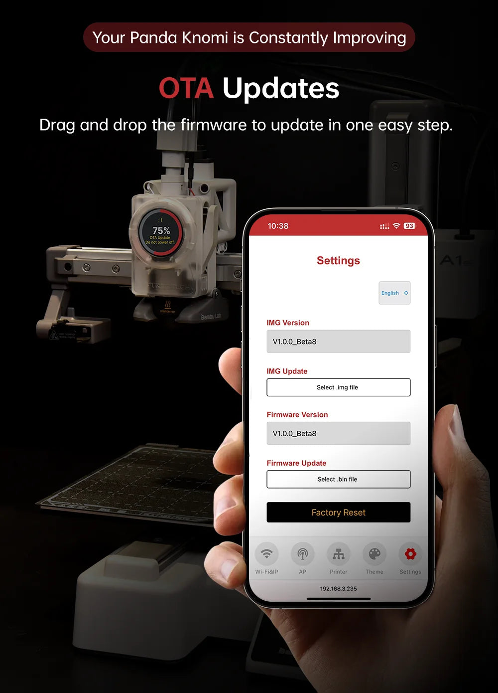 3D Printer Progress Display – Real-time Status for Bambu Lab Series