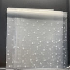 Frosted Dot Transparent Bags – 100pcs Assorted Sizes for Party Favors