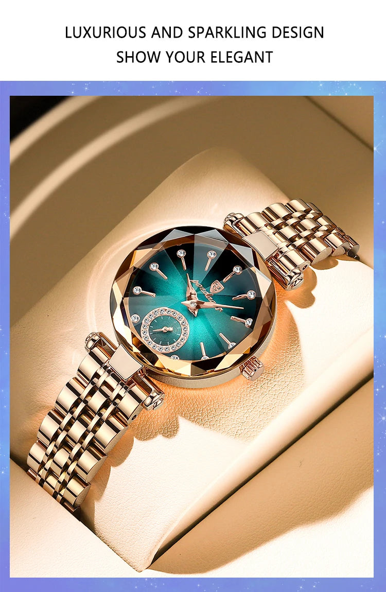 Elegant Stainless Steel Quartz Watch – Luxury Fashion Accessory for Women