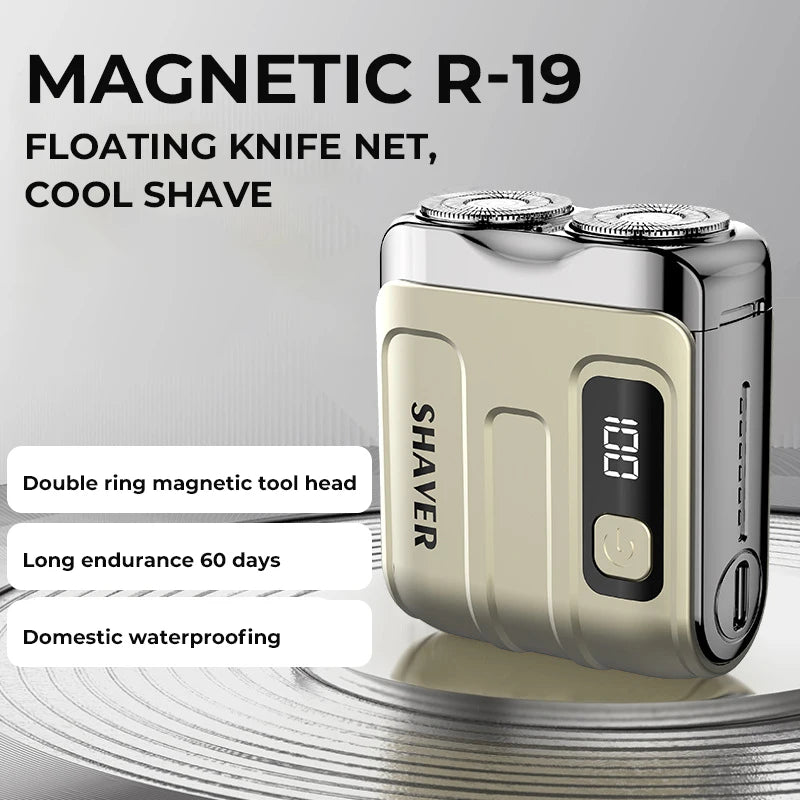 Electric Smart Shaver – Rechargeable Digital Travel Grooming for Men