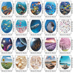 Decorative Toilet Seat Decal – Underwater Sea Shell Art for Bathroom Decor