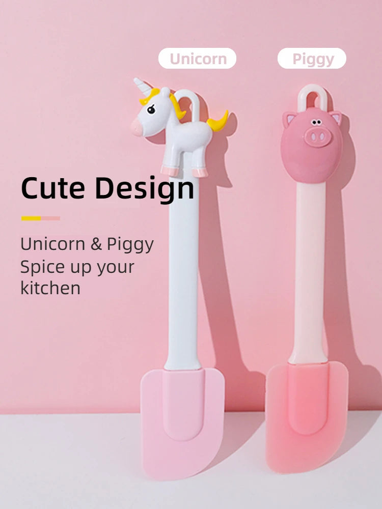 Silicone Unicorn Spatula – Heat-Resistant Kitchen Utensil for Baking