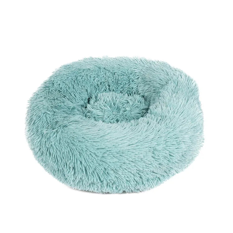 Round Plush Pet Bed – Soft Warm Sleeping Mat for Large Dogs and Cats