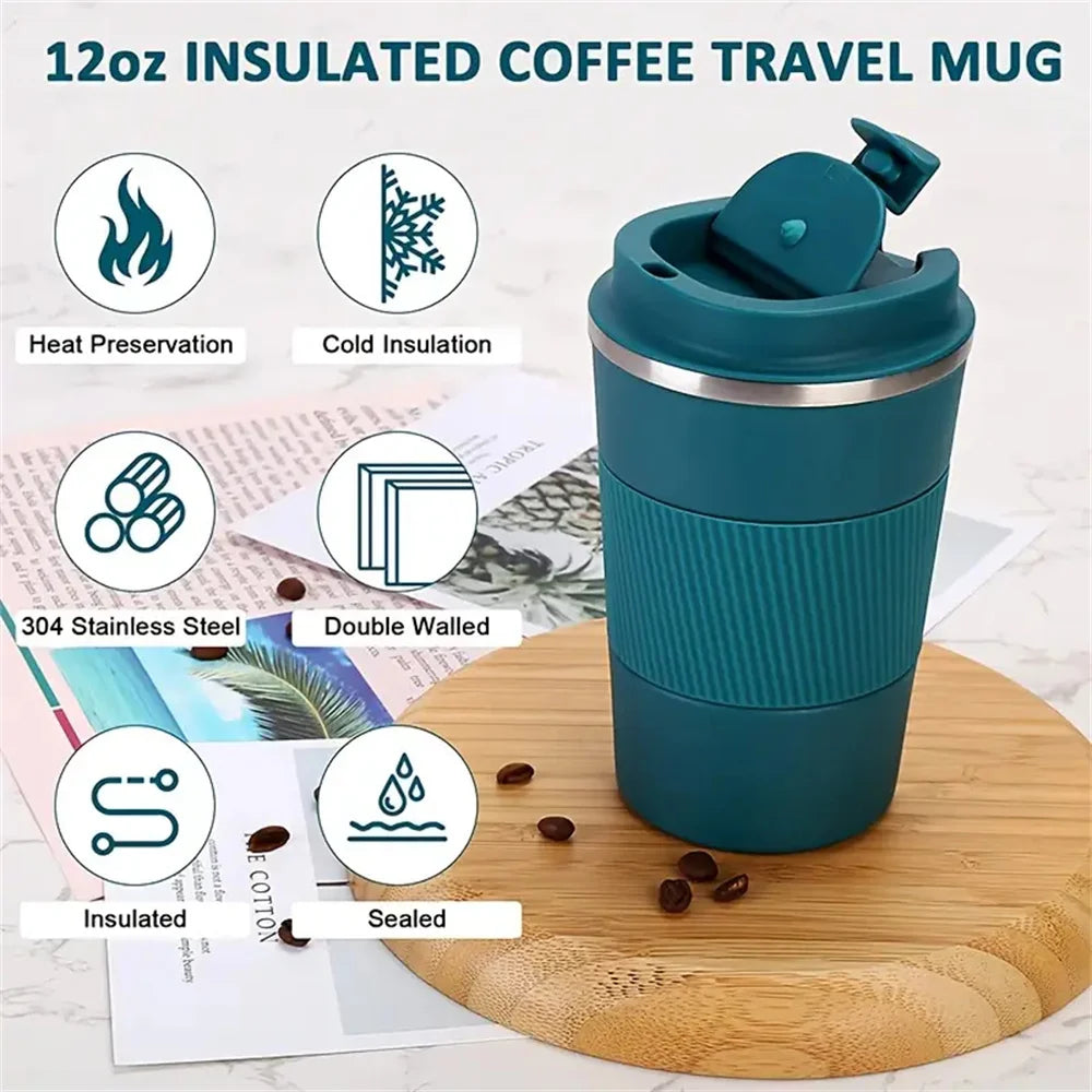 Stainless Steel Vacuum Insulated Mug – Leak-Proof Travel Cup for Outdoor Sports