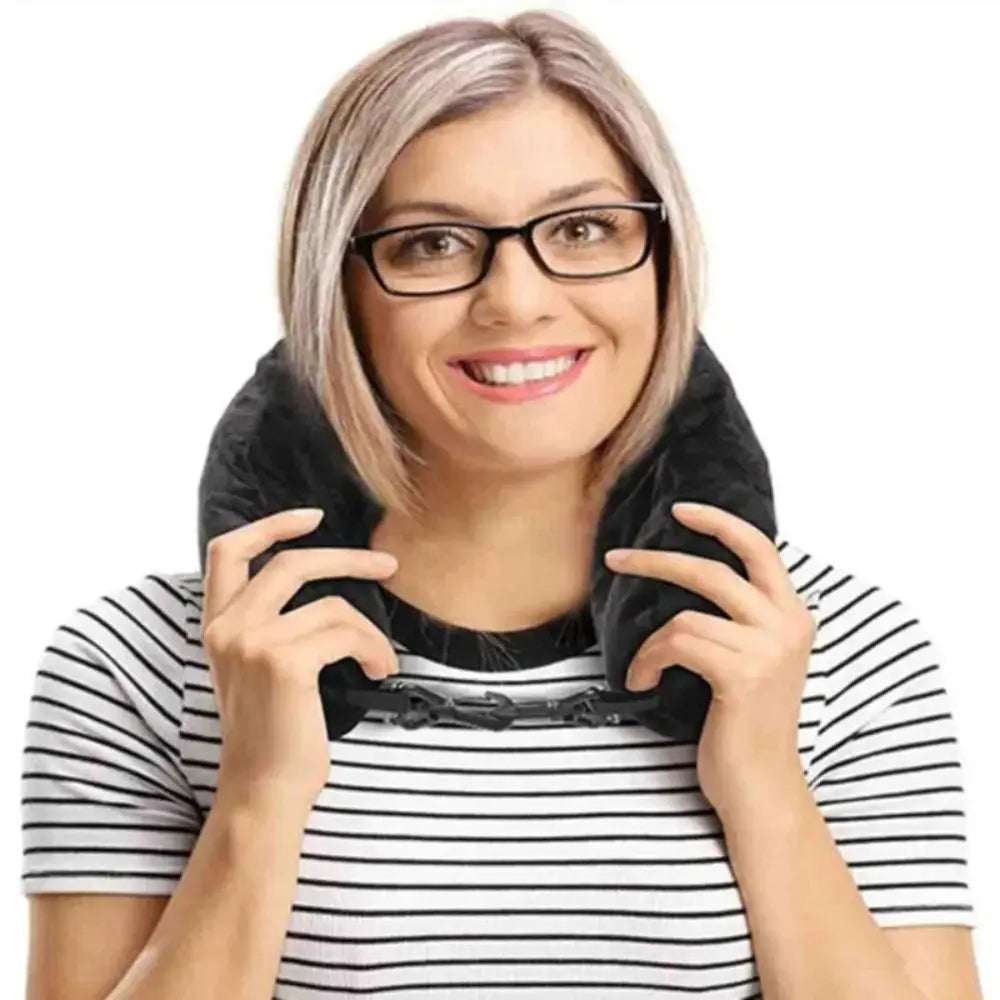 Fillable Travel Neck Pillow – Waterproof Lycra Storage Case for Packing Clothes Packing