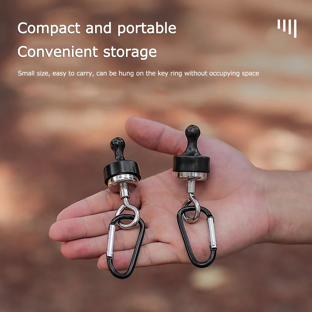 Magnetic Hooks – Heavy Duty Steel Hangers for Outdoor Camping and Tents