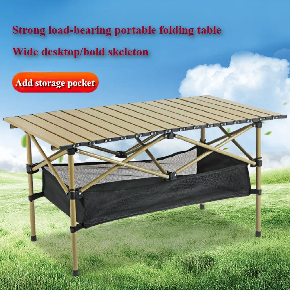 Aluminum Folding Camping Table – Lightweight Portable Desk for Picnics