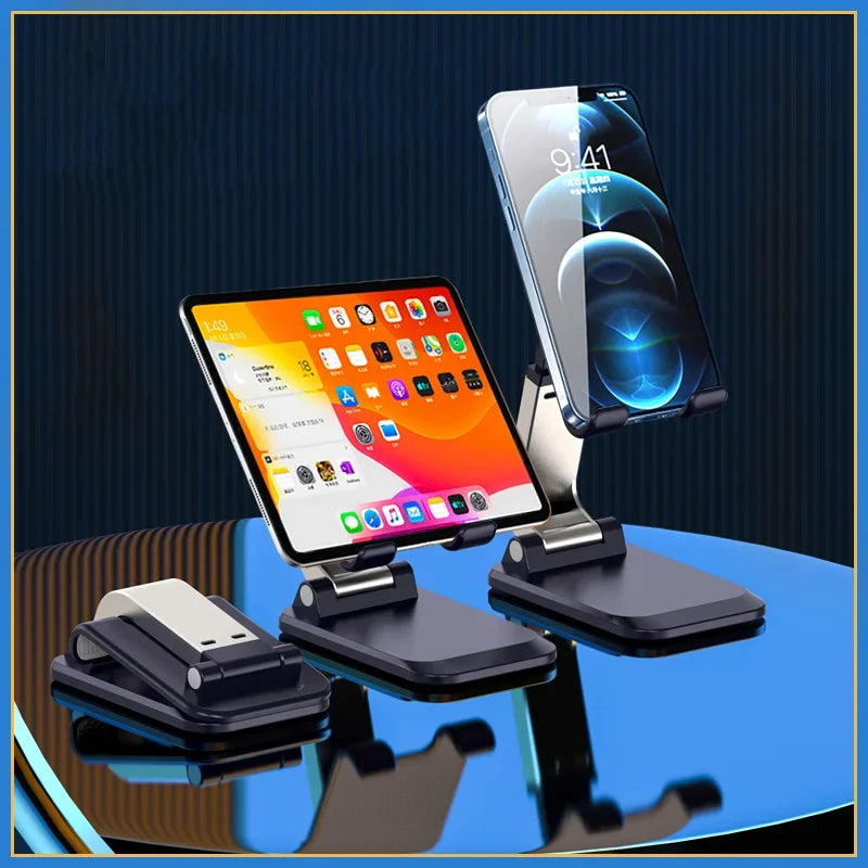 Foldable ABS Desktop Stand – Portable Holder for Mobile Phone and Tablet