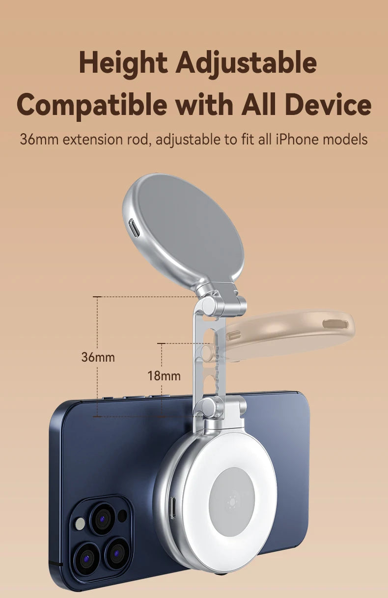 Magnetic Phone Camera Grip – Ergonomic Handheld Stabilizer for Content Creation