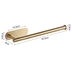 Stainless Steel Paper Towel Holder – Adhesive Wall Mount for Kitchen
