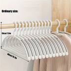Non-Slip Plastic Hangers – Thick Wide Shoulder Drying Rack for Home Wardrobe