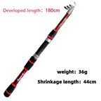 Telescopic Fishing Rod Set – Portable Spinning Reel Kit for Outdoor Travel