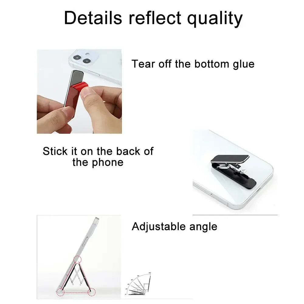 Aluminum Foldable Phone Stand – Adjustable Desktop Mount for Mobile Devices