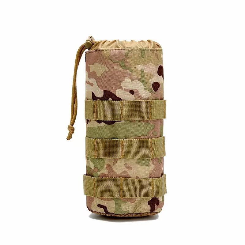 Tactical Hydration Carrier – Adjustable Nylon Water Bottle Pouch for Hiking