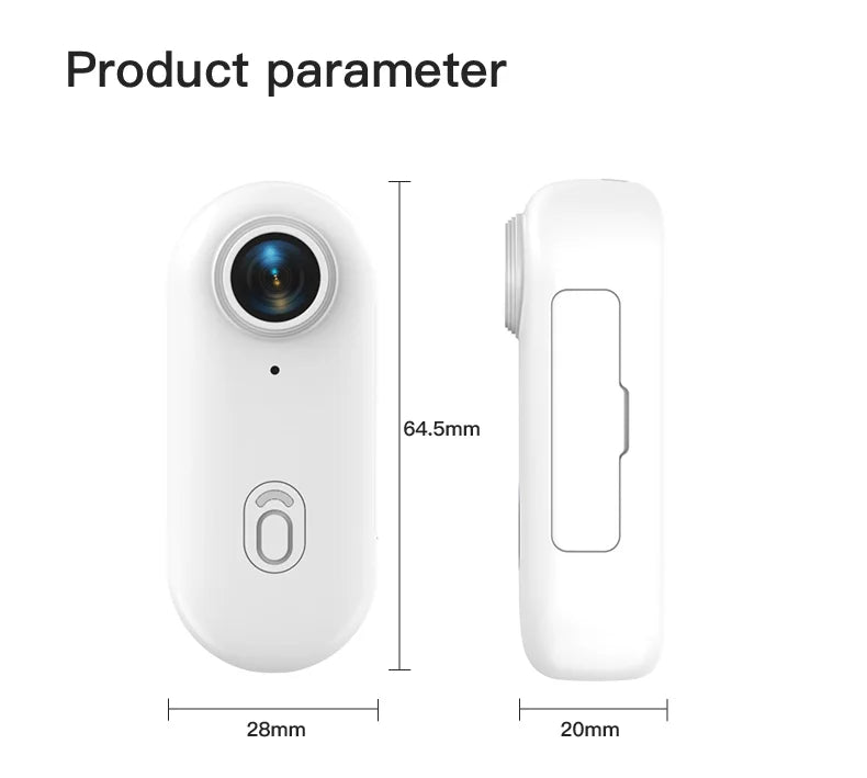 4K Mini Action Camera – Magnetic Wearable Cam for Outdoor Sports