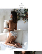 Lace Mesh Thong – Transparent Floral Lingerie for Sexy Occasions