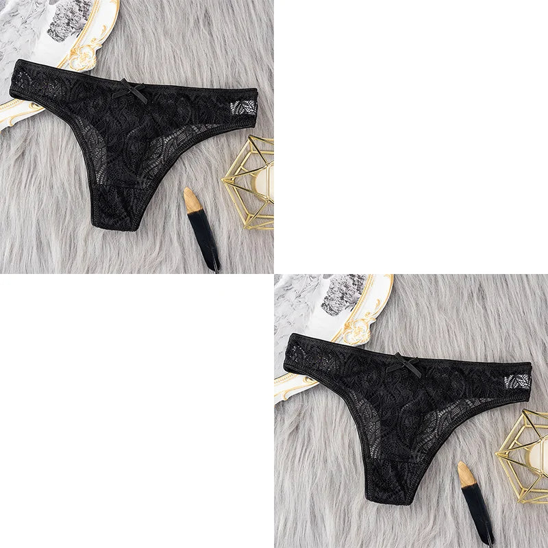 Lace G-String Thongs – Low Waist Sexy Lingerie for Women