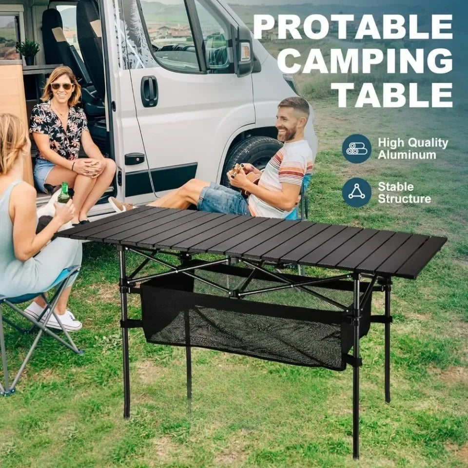 Aluminum Folding Camping Table – Lightweight Portable Desk for Picnics