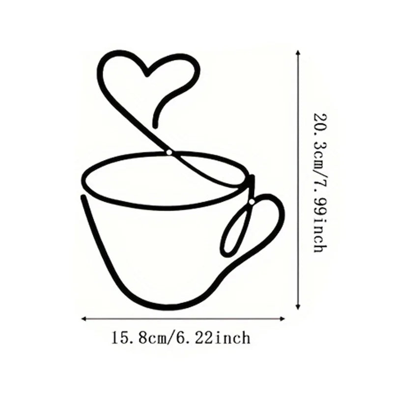 Metal Coffee Wall Art – Rustic Iron Signs for Coffee Shop Decor