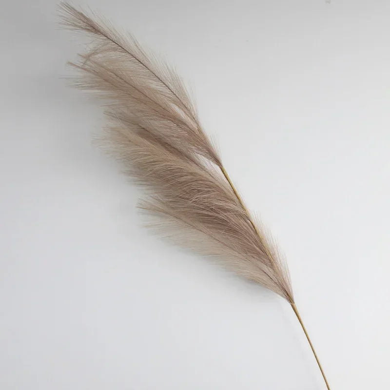 Faux Pampas Grass Decor – 39-inch Fluffy Reed Bouquet for Boho Home Wedding