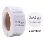 Decorative Thank You Sealing Stickers for Party Gift Labels and Scrapbooking