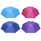 Hands-Free Umbrella Hat – Waterproof Sunscreen Headwear for Hiking and Camping