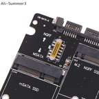 M.2 NGFF and mSATA SSD to SATA Adapter Board for Disk Conversion