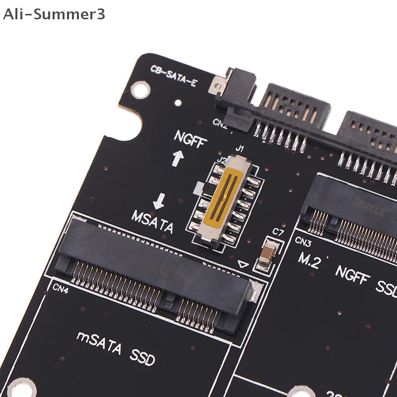 M.2 NGFF and mSATA SSD to SATA Adapter Board for Disk Conversion