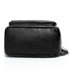 Leather Designer Backpack – Large Capacity Women’s Bag for Travel and School