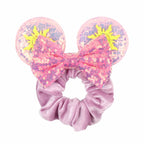 Velvet Sequin Mouse Ear Scrunchies – Elastic Hair Accessories for Kids Party