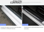Carbon Fiber Door Sill Guards – Protective Adhesive Strips for Car Styling