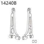 RC Car Spare Parts – Differential Shock and Tire Set for 1/14 Scale Models