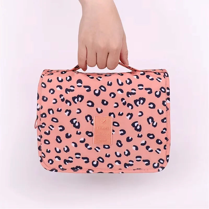 Waterproof Hanging Cosmetic Bag – Travel Toiletry Organizer for Women