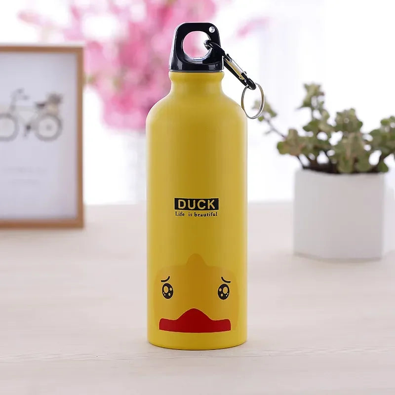 Insulated Stainless Steel Cartoon Mug – Kids Water Bottle for School Sports