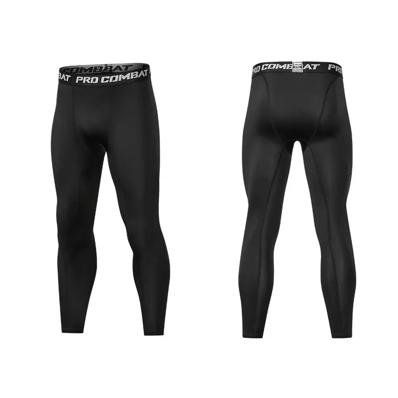 Mens Compression Tights – Moisture Wicking Baselayer for Athletic Workout
