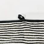 Striped Bamboo Hand Towel – Absorbent Soft Bathing Cloth for Home Bathroom 35x75cm